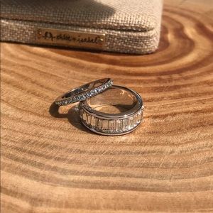 Chloe + Isabel crystal baguette rings!